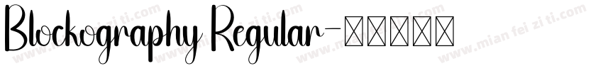 Blockography Regular字体转换